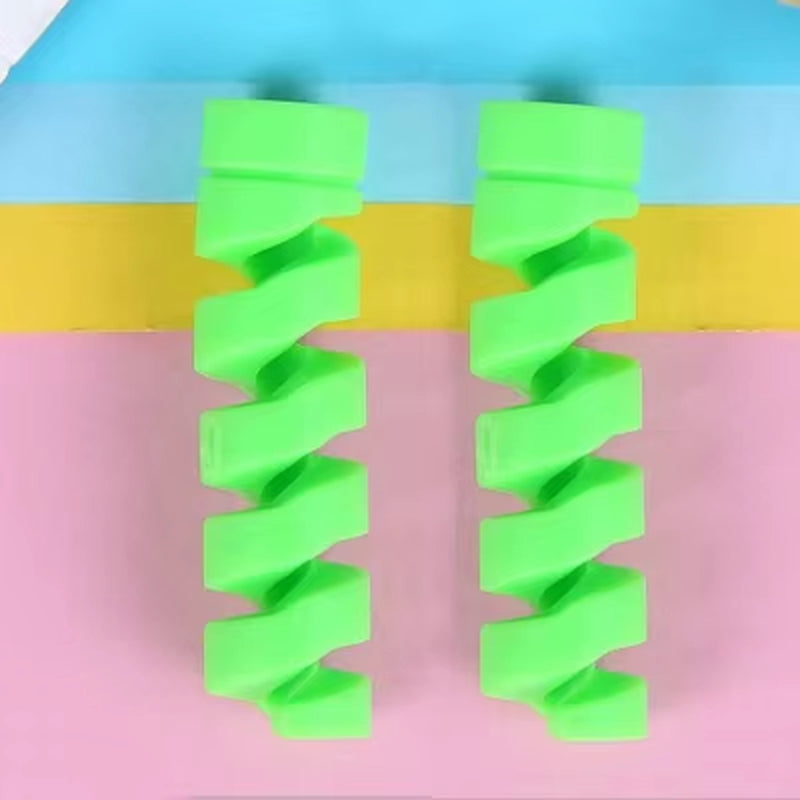 Spiral Cable Protector Data Line Silicone Bobbin Winder Protective for Iphone Samsung Android USB Charging Earphone Case Cover