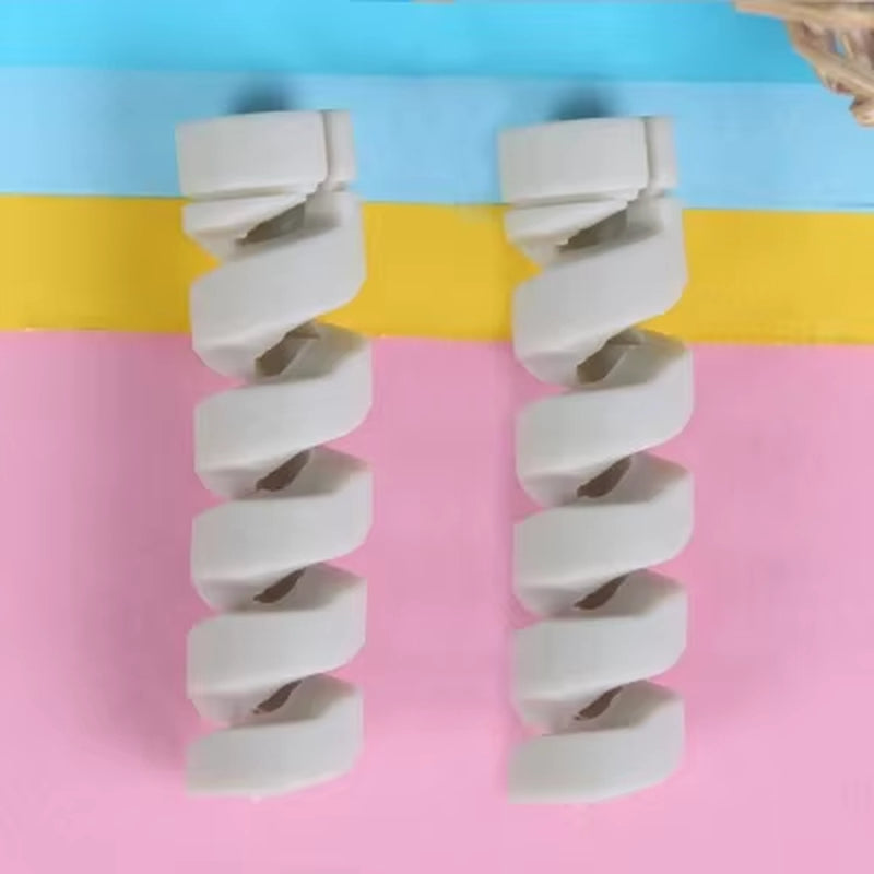 Spiral Cable Protector Data Line Silicone Bobbin Winder Protective for Iphone Samsung Android USB Charging Earphone Case Cover