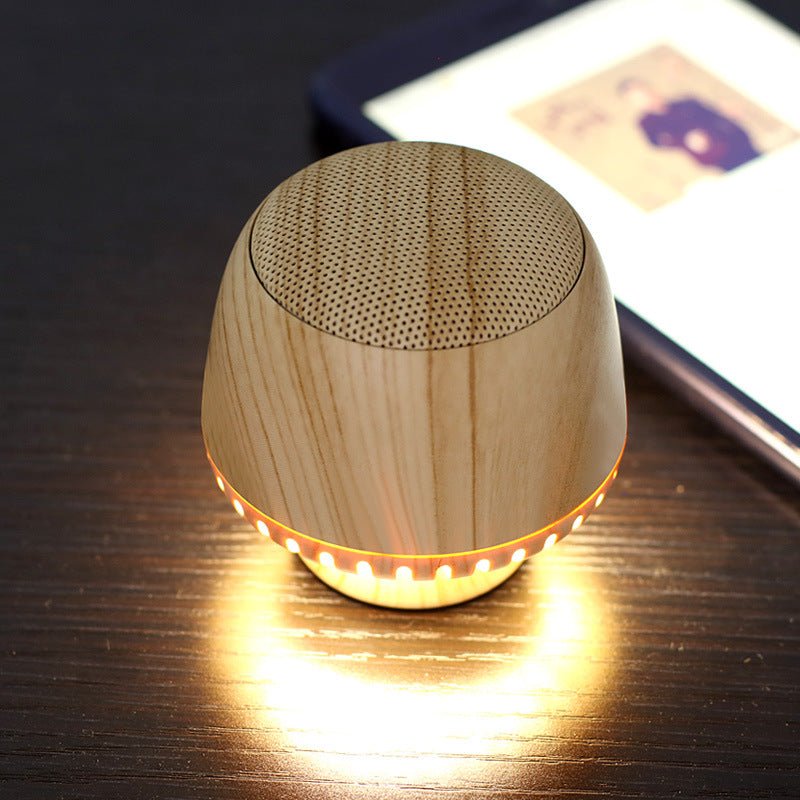 Portable Mushroom Small Audio TWS Pair Box LED with Night Light