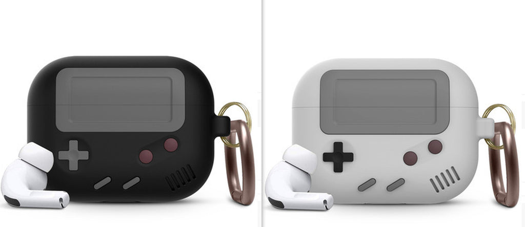 Compatible with Apple, Silicone Cover Case for Airpods Case Cover Compatible with for Airpods Pro Case Classic Game Player Design Case with Keychain