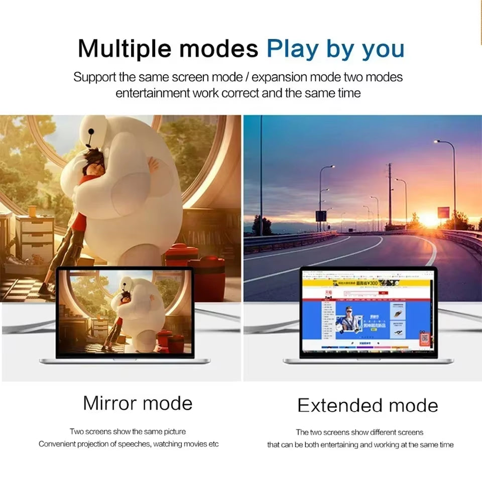 USB C to HDMI Cable 4K USB Type C to HDMI Adapter USB C HDMI Cable Thunderbolt 4 Converter for Laptop TV Projector Monitor