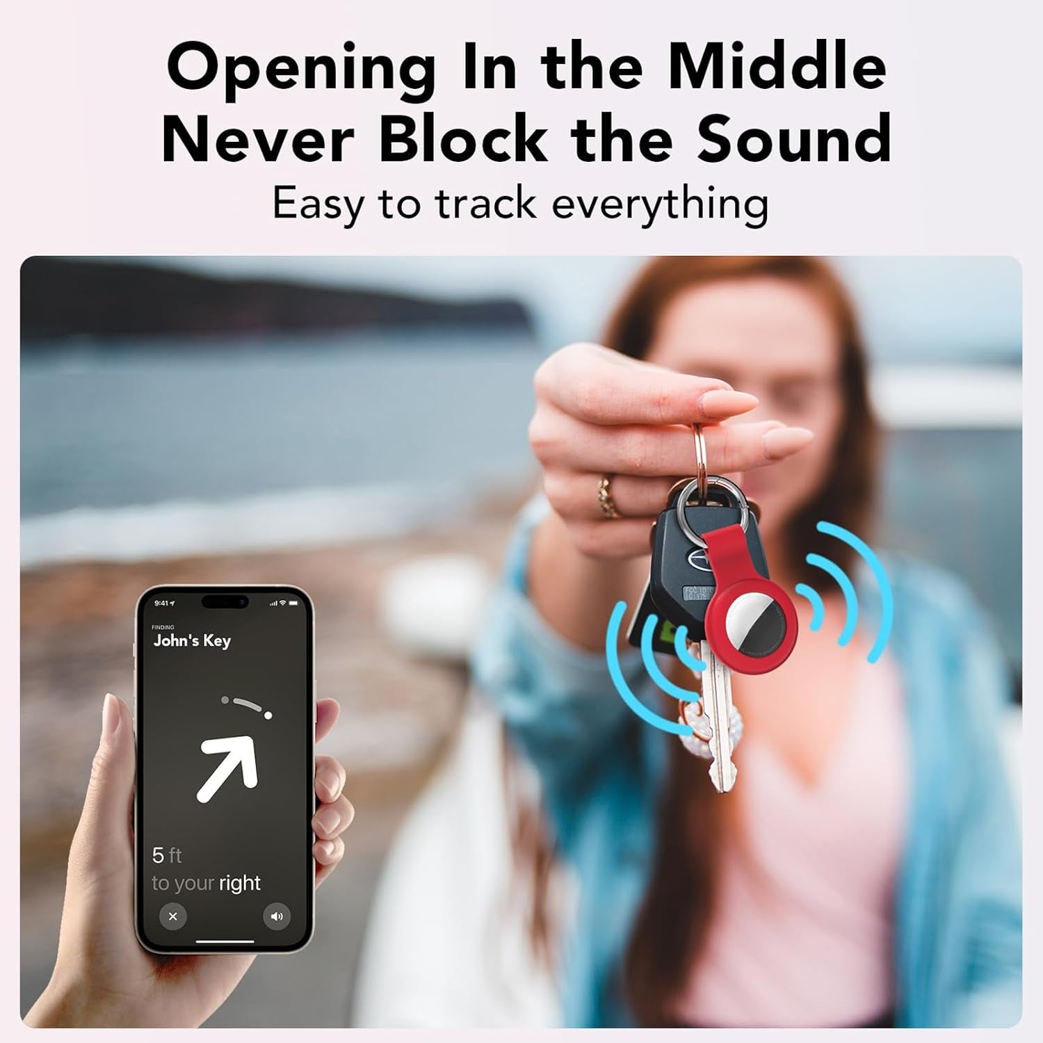 4 Pack Silicone Holder for Airtag,Soft Protective Keychain Case Compatible with Apple Airtags 1St & 2Nd Generation,Key Chain Ring Cover GPS Tracker Item Air Tagfinders for Kids,Bags,Luggages